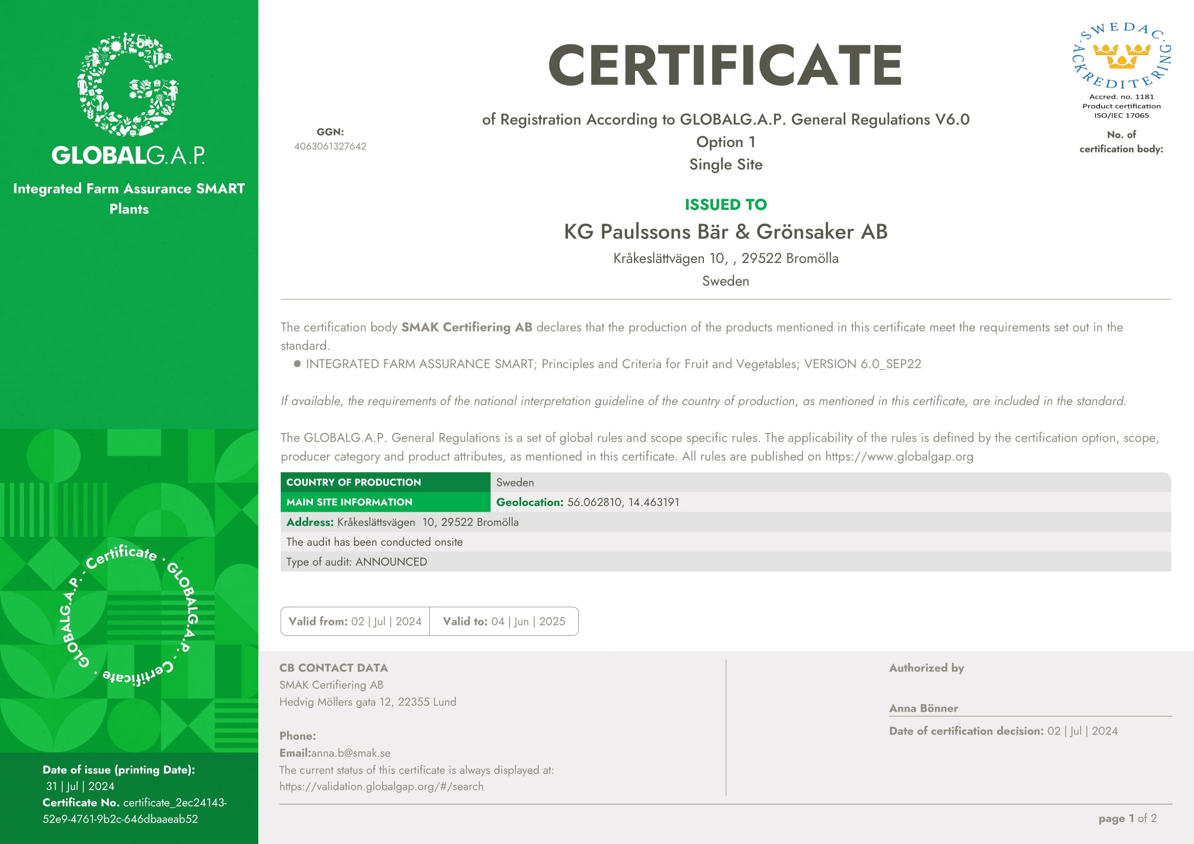 Certifikat